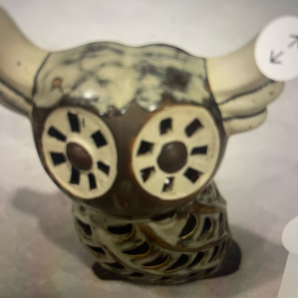 Vintage Ceramic Owl Figurine